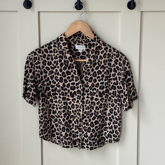 Small Animal Print Brixton Top - Picture 1 of 3